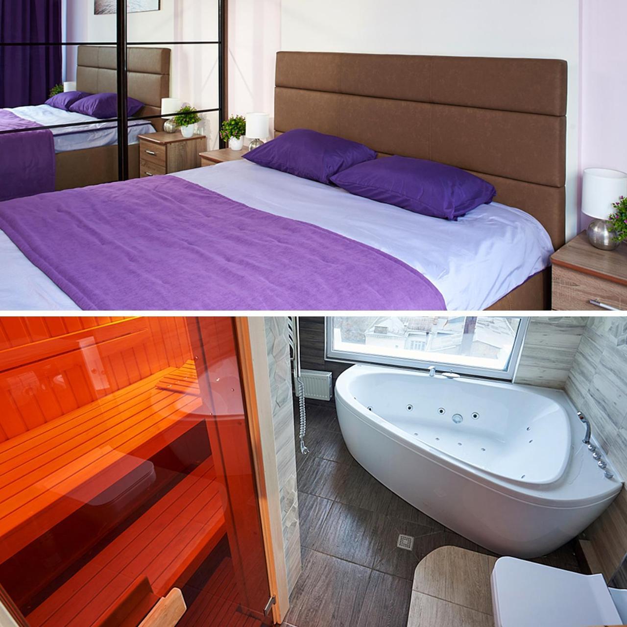 Sauna, Big Jacuzzi , Khreshchatyk apartments Kiev Bagian luar foto